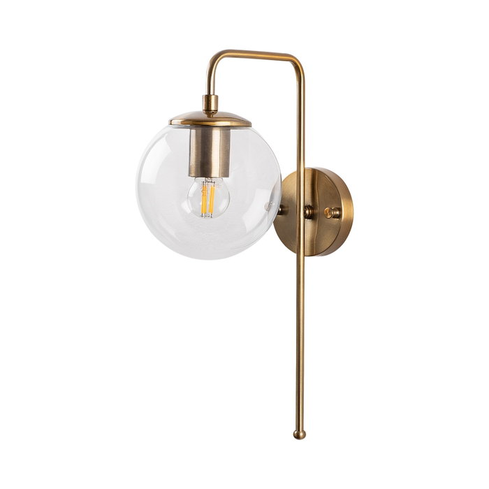 Opviq Lámpara de pared vintage con cuerpo de metal y tapa de cristal Opviq Lámpara de pared vintage con cuerpo de metal y tapa de cristal